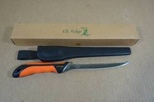lot 34 image: Elk Ridge ER-541 Stainless Steel Fillet Knife with Sheath