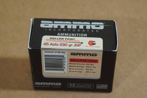 lot 86 image: 20 Ammo Inc .45 Auto 230 Gr JHP Ammo