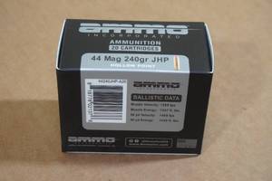 lot 90 image: 20 Ammo Inc 44 Mag 240 Gr JHP Ammo