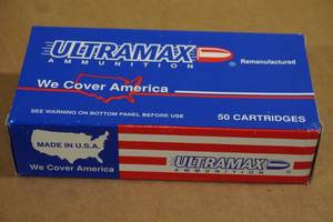 lot 95 image: 50 Ultramax .40 S&W 180 Gr FMJ Ammo
