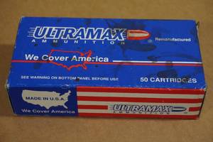 lot 96 image: 50 Ultramax .40 S&W 180 Gr FMJ Ammo