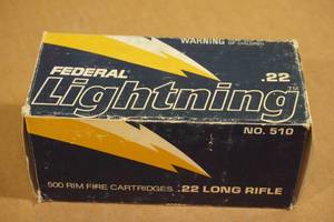 lot 101 image: 400 Federal Lightning .22 LR Ammo