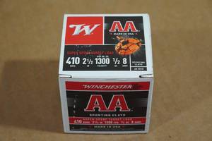 lot 107 image: 25 Winchester AA .410 Bore 2-12 8 Shot Shotshells