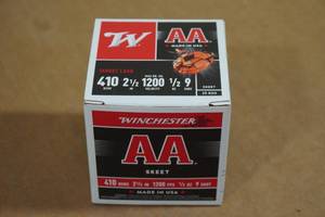 lot 108 image: 25 Winchester AA .410 Bore 2-12 9 Shot Shotshells