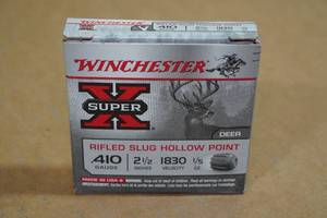 lot 109 image: 5 Winchester Super-X .410 Bore 2-12 HP Rifled Slugs