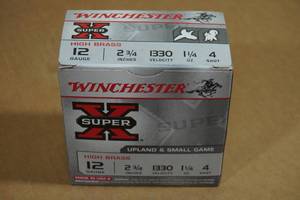lot 115 image: 25 Winchester Super-X 12 Gauge 2-34 4 Shot Shotshells