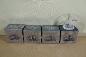 lot 170 image: 4 Rocks Glasses with Embedded Bullets - Shall Not Be Infringed