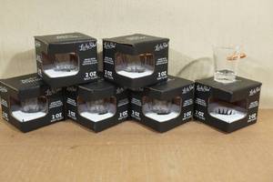 lot 172 image: 6 Shot Glasses with Embedded Bullets