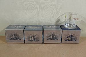 lot 174 image: 4 Rocks Glasses with Embedded Bullets - Love (Guns)