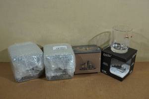 lot 177 image: 4 Rocks Glasses with Embedded Bullets - 1776