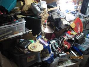 lot 52 image: Reseller and Picker Paradie a Plenty All content of upstairs bedroom containing more treasures than you could ever imagine Buyer must be prepared to spend a good amount of time on this one as the room is packed with treasures.