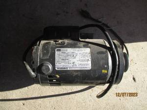 lot 66 image: Sears Craftsman 1hp capacitor start a.c. motor for general application or 10 Bench saw