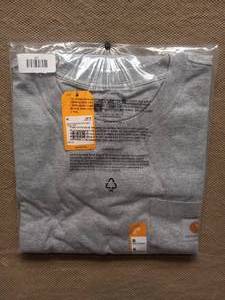 lot 4 image: NEW CARHARTT LOOSE FIT HEAVYWEIGHT SHORT SLEEVE POCKET T-SHIRT X-LARGE