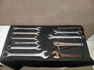 lot 31 image: OVERSIZED WRENCHES