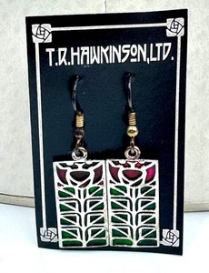 lot 20 image: T.R. Hawkinson Handcrafted Sterling Silver Earrings