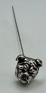 lot 67 image: Fostor & Bailey Antique Victorian Bulldog Large Stick Pin