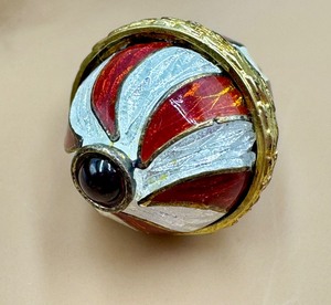 lot 39 image: Enamel Egg Pendant