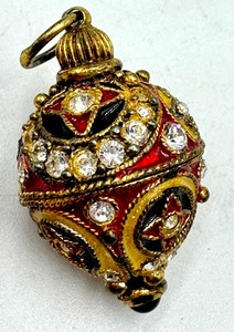 lot 77 image: Colorful Enamel Egg Pendant