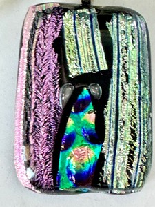 lot 132 image: Fused Art Glass Pendant