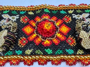 lot 116 image: Elaborate Colorful Beaded Bracelet