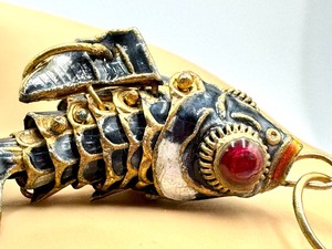 lot 118 image: Articulated Chinese Koi Fish Pendant