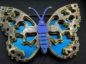 lot 123 image: E. Douglas Wunder Butterfly Brooch