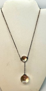 lot 155 image: Vintage Crystal Pendant Drop Necklace