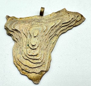 lot 176 image: Jacquelyn Westerlund West Grove Design Artisan Abstract Map Pendant