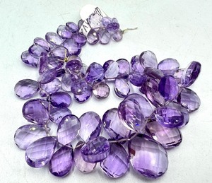 lot 186 image: Strand of Amethyst Faceted Beads