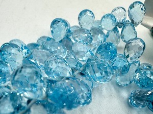lot 187 image: Strand of Topaz Faceted Beads