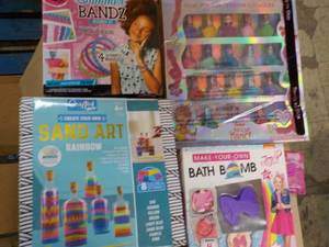 lot 328 image: Nail Polish, Bath Bomb, Shimmer Banz and Sand Art