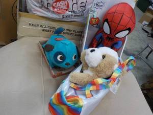 lot 332 image: Stuffed Pets and Spidey...