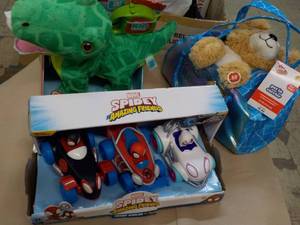 lot 333 image: Stuffed Pets and Spidey...