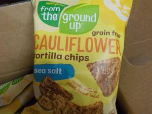 lot 421 image: 12 x 4.5 oz Bags Cauliflower Tortilla Chips best date 11142023