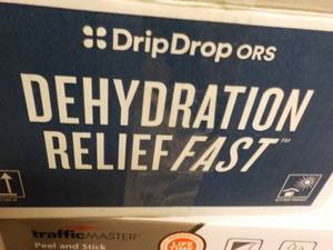 lot 427 image: 100 packets Drip Drops Dehydration Relief Fast Lemon
