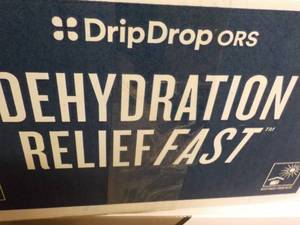 lot 428 image: 100 packets Drip Drops Dehydration Relief Fast Lemon