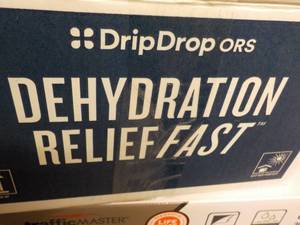 lot 429 image: 100 packets Drip Drops Dehydration Relief Fast Lemon