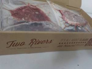 lot 458 image: L Beef T Bones Frozen Steak Two Rivers 8.90 lbs.