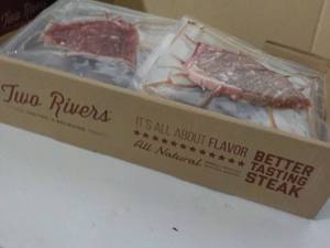 lot 459 image: L Beef T Bones Frozen Steak Two Rivers 8.80 lbs.