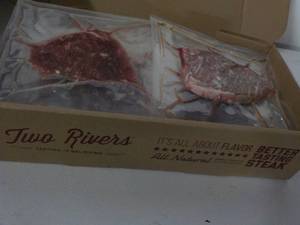 lot 460 image: L Beef T Bones Frozen Steak Two Rivers 8.20 lbs.