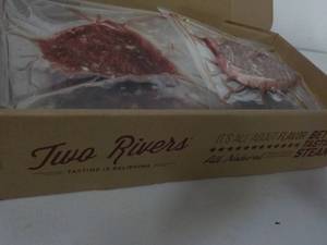 lot 464 image: L Beef T Bones Frozen Steak Two Rivers 7.10 lbs.