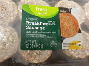 lot 468 image: E 8 x 12 oz Frozen Pkgs Breakfast Sausage Patties