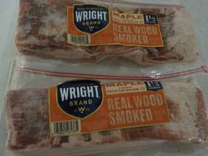 lot 488 image: G 2 x 24 oz Frozen Pkgs Maple Real Wood Smoked Bacon