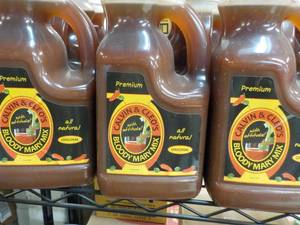 lot 495 image: 3 Jugs Calvin and Cleos Bloody Mary Mix