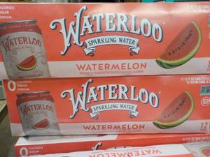 lot 498 image: 2 x 12 packs Waterloo Watermelon Sparkling Water