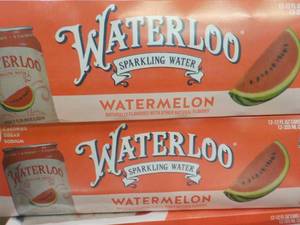 lot 499 image: 2 x 12 packs Waterloo Watermelon Sparkling Water