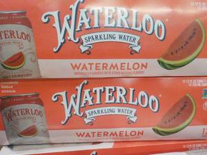 lot 500 image: 2 x 12 packs Waterloo Watermelon Sparkling Water