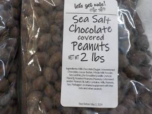 lot 506 image: 2 x 2 lb. Bags Sea Salt Chocolate Covered Peanuts Best By 05022024