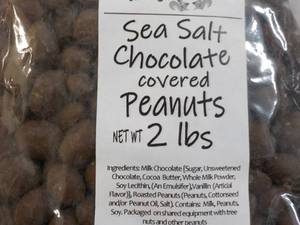 lot 507 image: 2 x 2 lb. Bags Sea Salt Chocolate Covered Peanuts Best By 05022024