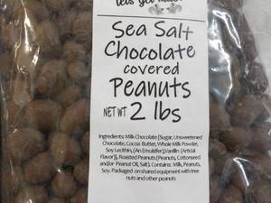 lot 508 image: 2 x 2 lb. Bags Sea Salt Chocolate Covered Peanuts Best By 05022024
